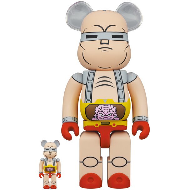 400% & 100% Bearbrick Set - Krang's Robot (Teenage Mutant Ninja Turtles)