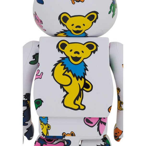 400% & 100% Bearbrick set - Grateful Dead (Dancing Bears Pattern)