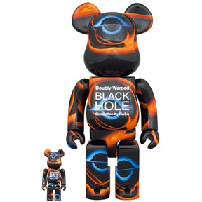 400% & 100% Bearbrick Set - Doubly Warped Black Hole (NASA)