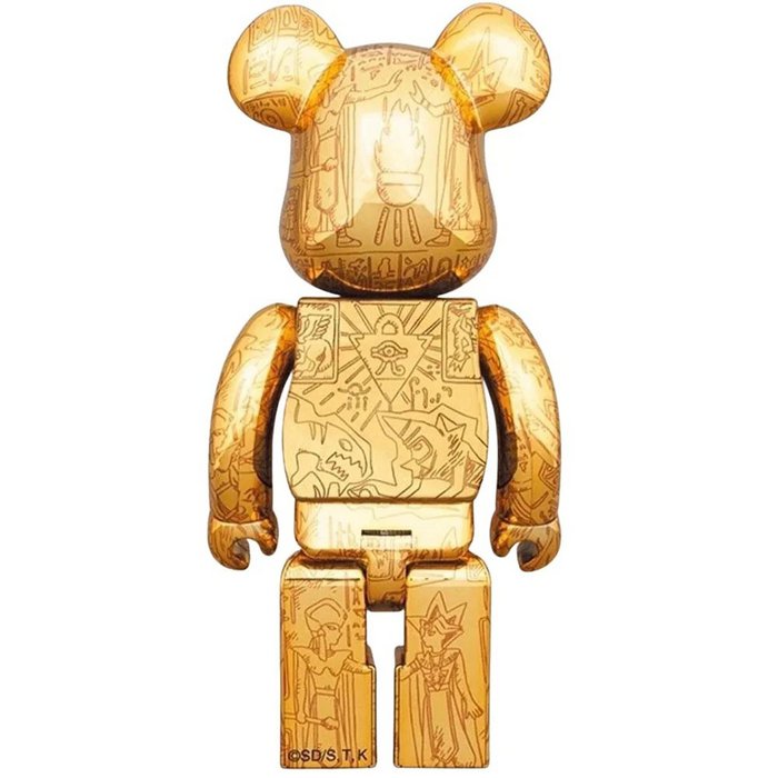 400% & 100% Bearbrick set-Yu-GI-OH! (Millennium Puzzle - Light Ed.)