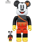 400% & 100% Bearbrick set - Mickey Mouse (The Bard)