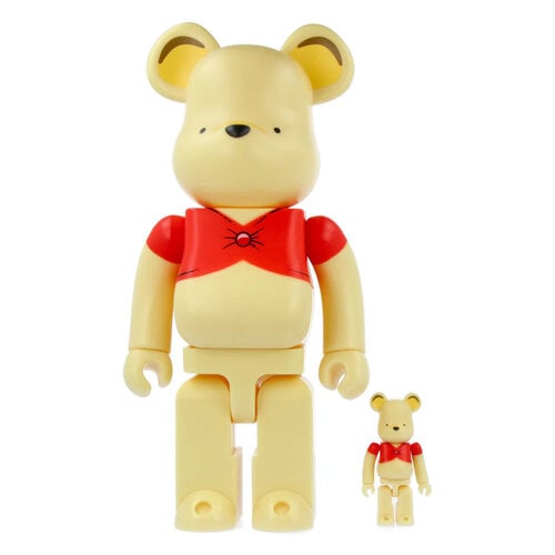 400% & 100% Bearbrick Set - Winnie the Pooh (Original)
