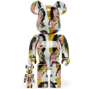 400% & 100% Bearbrick Set - Mick Jagger (Andy Warhol)