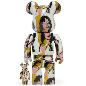 400% & 100% Bearbrick Set - Mick Jagger (Andy Warhol)