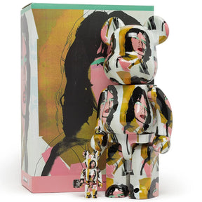 400% & 100% Bearbrick Set - Mick Jagger (Andy Warhol)