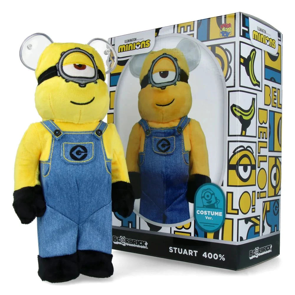 400% Bearbrick - Minions Stuart - (Costume Version) 400% Bearbrick - Minions Stuart - (Costume Version)