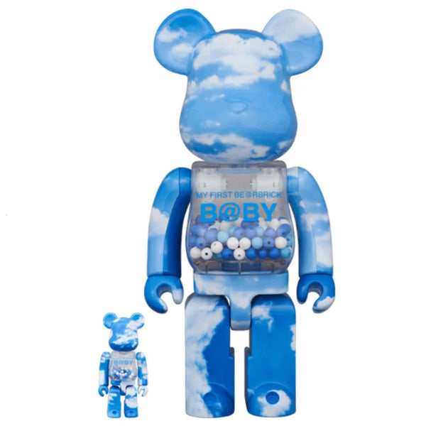MY FIRST BE@RBRICK B@BY BLUE SKY 400％ 400 & 100 Bearbrick set – Batman Hush - Collector's set in Black