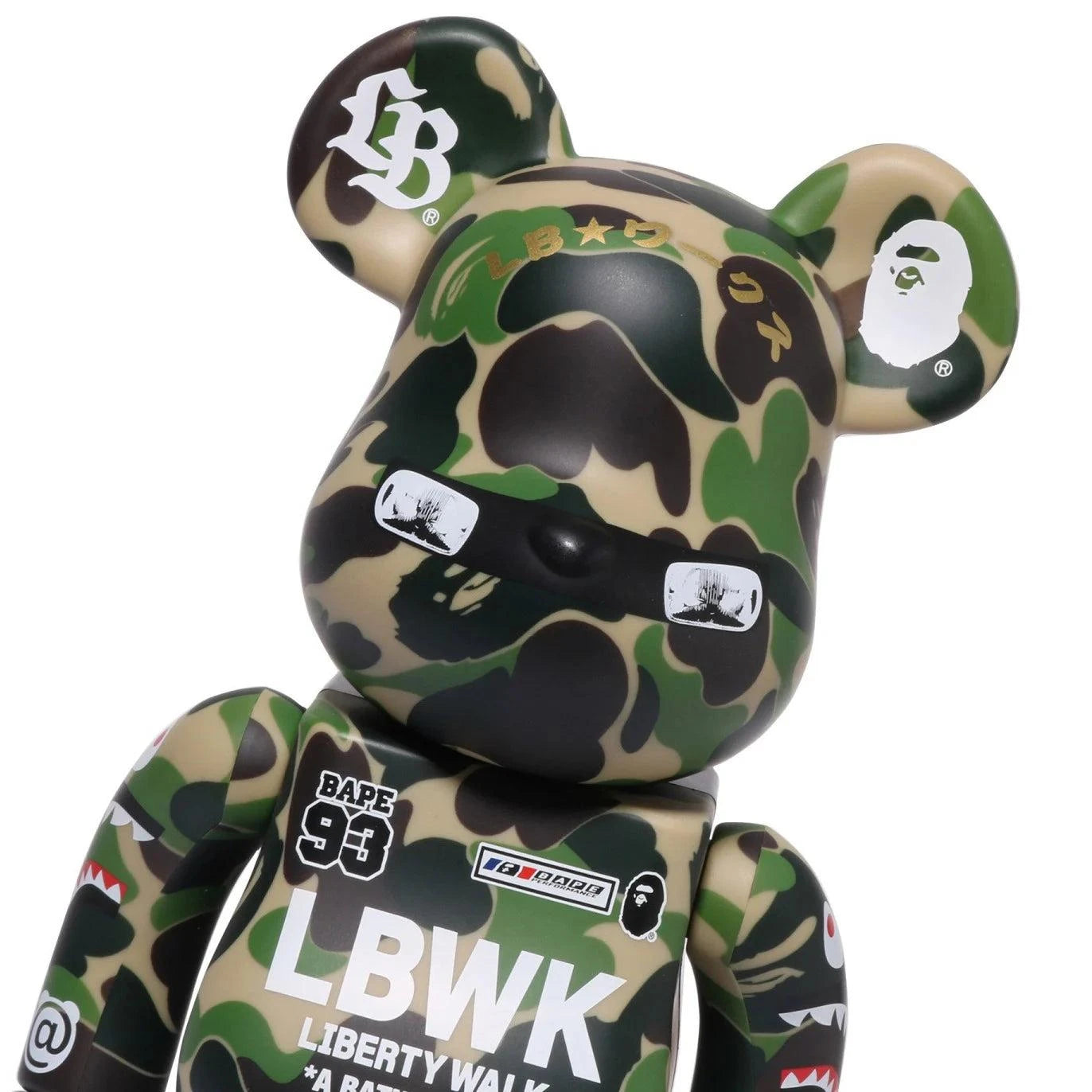 100% Bearbrick Set – LBWK x BAPE Green Camo 100% Bearbrick Set – LBWK x BAPE Green Camo
