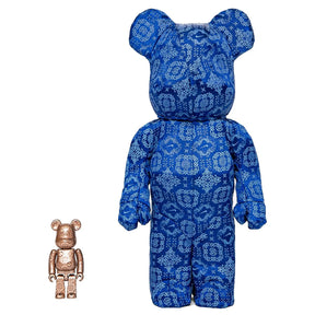 400% + 100% Bearbrick sæt - CLOT x Nike - Royal University (Blue Silk)