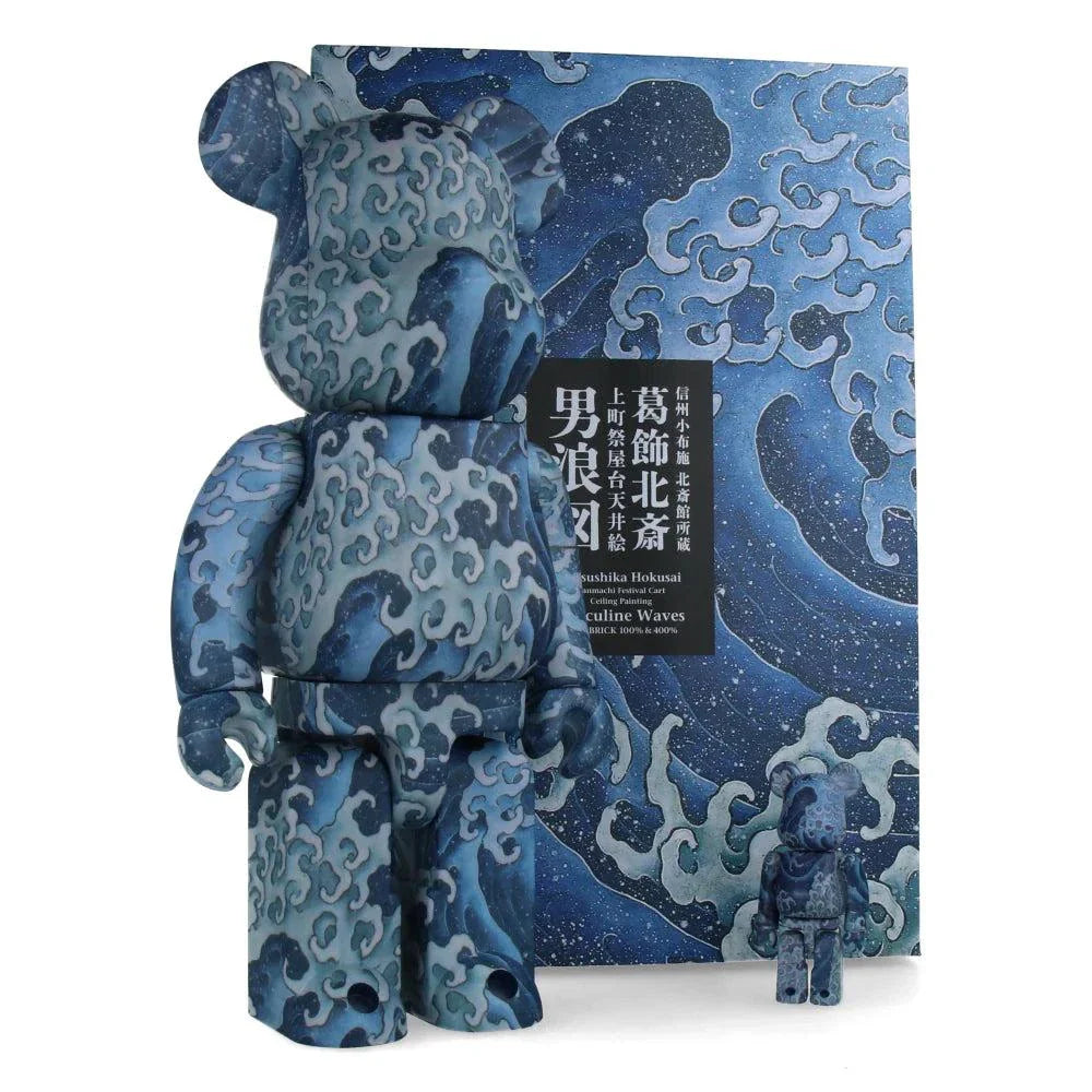 400% & 100% Bearbrick Set – Katsushika Hokusai (Angry Waves Onami) 400% & 100% Bearbrick Set – Katsushika Hokusai (Angry Waves Onami)