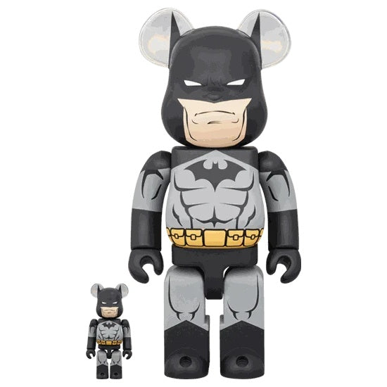 400% & 100% Bearbrick sæt – Batman Hush (Black ver.)
