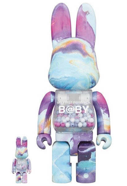 400% & 100% Rabbrick Set - My First Rabbrick Baby (Purple Marble)
