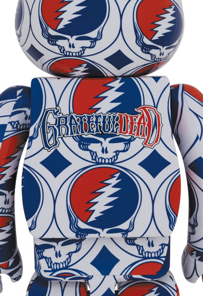 400% & 100% Bearbrick set - Grateful Dead (Steal Your Face)