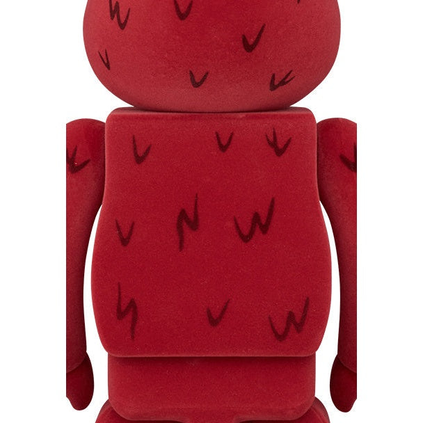 400% & 100% Bearbrick Set - Elmo (Flocked)