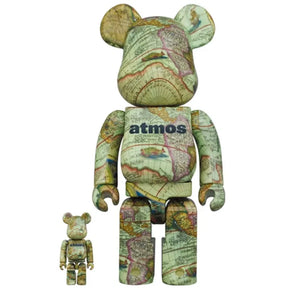 400% & 100% Bearbrick Set – Atmos - Aged Map
