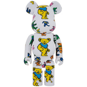 400% & 100% Bearbrick sæt - Grateful Dead (Dancing Bears Pattern)