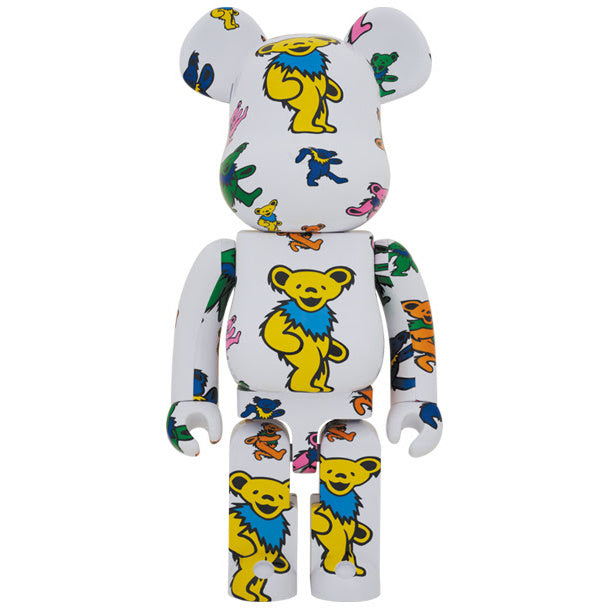 400% & 100% Bearbrick sæt - Grateful Dead (Dancing Bears Pattern)