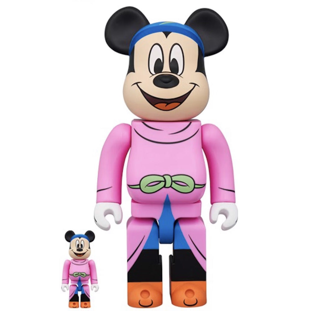 400% & 100% Bearbrick Set – Mickey Mouse (Sorcerer's Apprentice)
