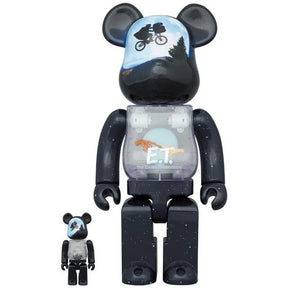 400% & 100% Bearbrick Set - E.T. (Light Up edition)
