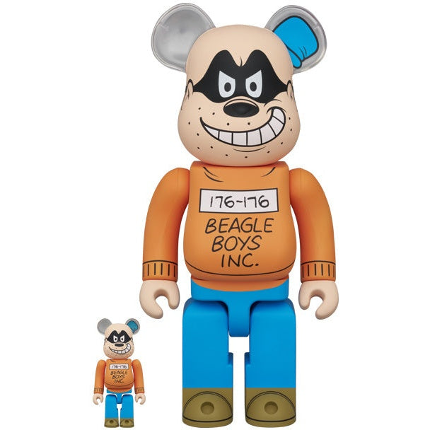 400% & 100% Bearbrick set - Beagle Boy (Disney)