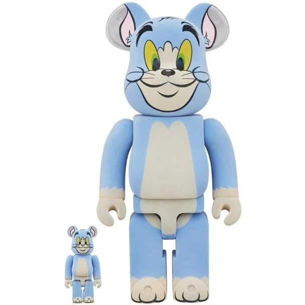 400% & 100% Bearbrick set - Tom  Classic - Flocky edition (Tom &  Jerry)